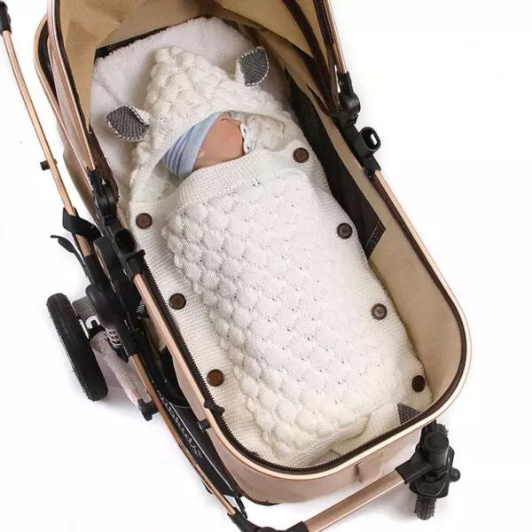 Fox Knitted Baby Sleeping Bag Carino Bambino