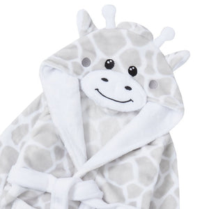 Kids Fleece Giraffe Dressing Gown