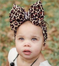 Load image into Gallery viewer, Large Leopard Bow Headband
