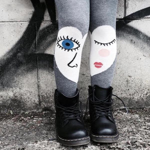 Kids Funky Face Tights
