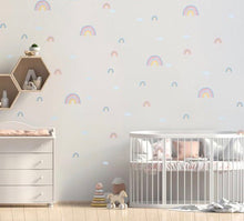 Load image into Gallery viewer, nursery Rainbow Wall Sticker Vinyls
