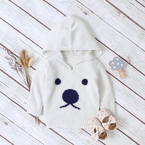 hooded bear knit