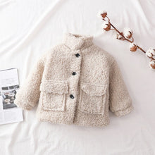 Load image into Gallery viewer, Cream Teddy Bear Coat

