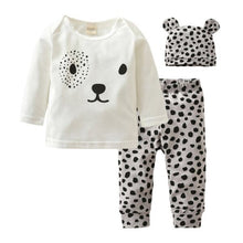 Load image into Gallery viewer, grey leopard print baby set
