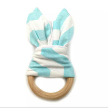 Load image into Gallery viewer, Wooden Organic Rabbit Teether
