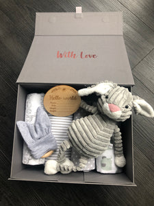 Grey Bunny Newborn Gift Box