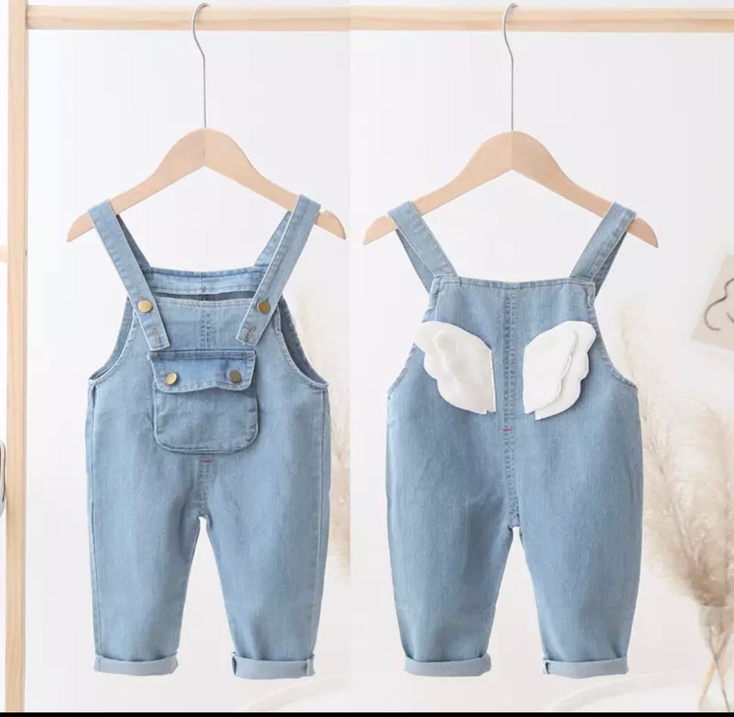 Baby Angel Wings Dungarees