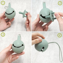 Load image into Gallery viewer, Silicone Baby Dummy and Holder
