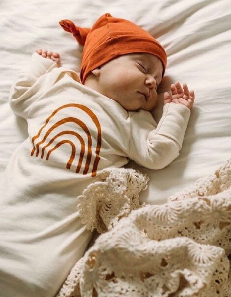 Rainbow Baby Sleepsuit  & Hat Set