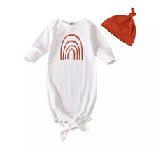 Load image into Gallery viewer, Rainbow Baby Sleepsuit  &amp; Hat Set
