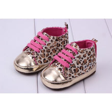 Load image into Gallery viewer, Leopard Print Baby Shoes
