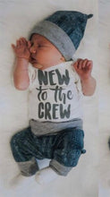Load image into Gallery viewer, Baby New To The Crew Outfit
