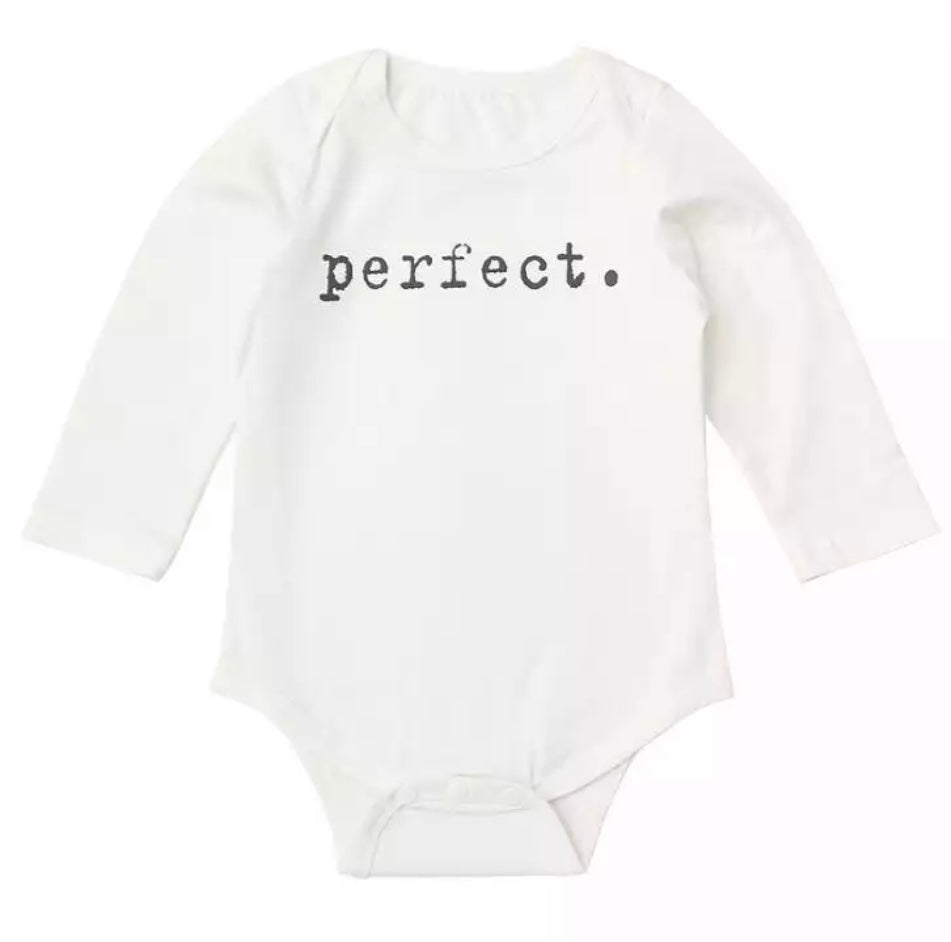 Baby Perfect Slogan Bodysuit