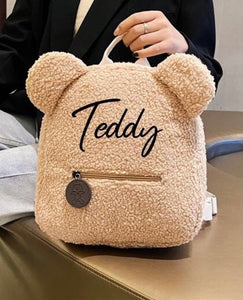 Personalised Embroidered Fluffy Bear Bag