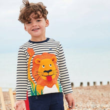 Carica l&#39;immagine nel visualizzatore di Gallery, kids Striped lion T-shirt
