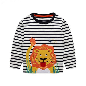 kids Striped lion T-shirt