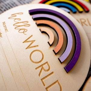 Hello World Milestone Rainbow Disc
